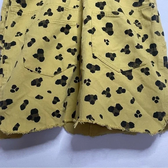 Entro Boho Leopard Pinafore Jumper Overalls Mini Dress - Picture 6 of 15